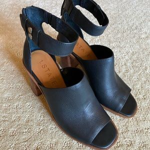 1State/Nordstrom ankle strap, block heel, open toe